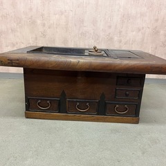 囲炉裏　囲炉裏テーブル　長火鉢　火鉢　囲炉裏座卓 Yahoo!オークション -「火鉢 囲炉裏」(テーブル) (家具