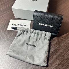 BALENCIAGA バレンシアガ　三つ折り財布　黒