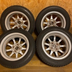 ブリヂストン　ブリザック VRX2  スタッドレスタイヤ 155/65R14  ホイール付き 4本セット　