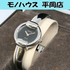 本物 GUCCI 1400 L バングルウォッチ ブラックダイヤル レディース クオーツ式 2針 化粧箱付 24年11月電池交換済み 腕時計 札幌市 清田区 平岡