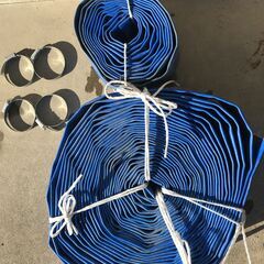 3インチホース (75cm) 20m ＋ 5m ＋バンド金具4ヶ