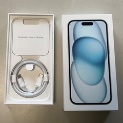 【RKGSF-61】特価！Apple iPhone15 256GB ブルー MTMR3J/A SIMフリー 中古品