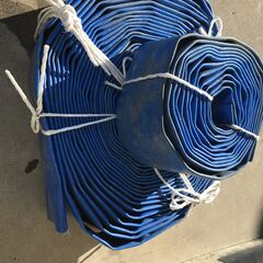 3インチホース (75cm) 20m ＋ 5m ＋バンド金具4ヶ