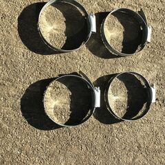 3インチホース (75cm) 20m ＋ 5m ＋バンド金具4ヶ