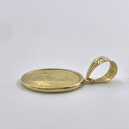 K24/K18 ペンダントトップ ブリタニアコイン チャールズ3世 女神