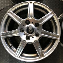 中古ホイール！15インチ　6J+50　5-114.3　４本セット　マナレイスポーツ