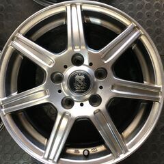 中古ホイール！15インチ　6J+50　5-114.3　４本セット　マナレイスポーツ
