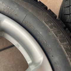 ダイハツ純正アルミホイール 155/65/R14 ブリザックスタッドレス