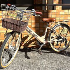 ♪子供用自転車♪22インチ・6段変速・オートライト♪