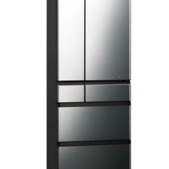 Panasonic パーシャル搭載冷蔵庫 600L 6ドア 観音開き オブシディアンミラー NR-F604WPX-X パナソニック 〈NRF604WPX-X〉
