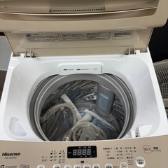 ☆ジモティー割引有☆ ﾊｲｾﾝｽ/7.5kg洗濯機/HW-DG75C/2022