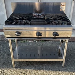 動確済み】タニコー 業務用 3口ガステーブル TSGT-0921 都市ガス