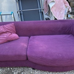 ✨激安価格✨期間限定販売⚠️二人がけソファー 紫 可愛い