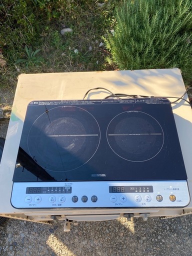 【最終値引き3000円引き】格安！早い者勝ち！動作品！2019年式2口IHクッキングヒーター