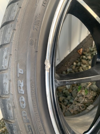 RAYS VR G25 19インチ114.3/5穴9.5J ＋45 タイヤ付き FORGED 鍛造 RAYS