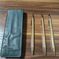 (14KT刻印)CROSS ボールペン他  3本セット