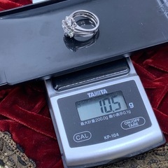 プラチナ ダイヤリング 10.5g 約11号 pt900 トータル1.09ct
