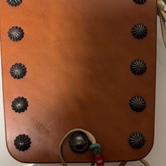 グリームgleem レザー製ブラウンベルトバッグ