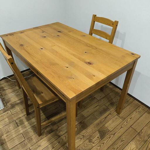 【洗浄消毒作業済】IKEA ダイニングテーブル&チェア4脚　セット　ヨックモック IKEA - 【洗浄消毒作業済】IKEA ダイニングテーブル&チェア4脚 セット