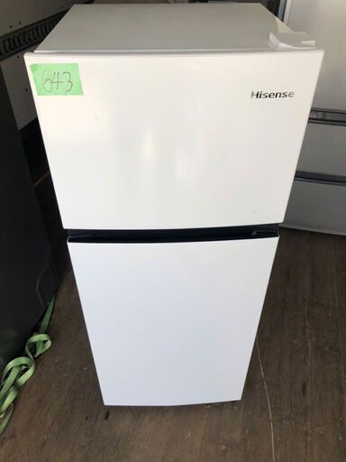 配送設置無料✨no643? 冷蔵庫 中古 ハイセンス Hisense HR-B12E2W 2022