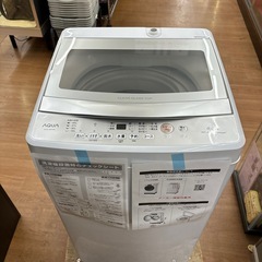 ☆ジモティー割引有☆AQUA/洗濯機/AQW-S6P/6kg/2024