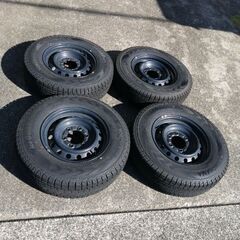 ハイエ-ス､スタッドレス＋純正鉄ホイール