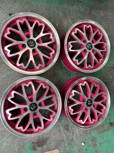 軽自動車カスタムに！和道 桜 5分咲き 16in 5J +45 PCD100 4本セット