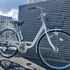 点検済み　中古自転車  BAA 　26インチ　定価◾️33800円オートライト6段ギアつよタイヤ　