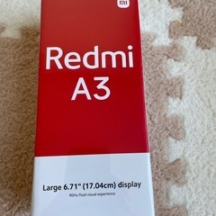 未開封Xiaomi Redmi A3 ミッドナイトブラック 4GB ＋128GB