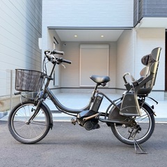 子供乗せ　2人　ブリヂストン　電動アシスト自転車 チャイルドシート付き 3人乗り用チャイルドシート付きbikke POLAR e（ビッケポーラーe