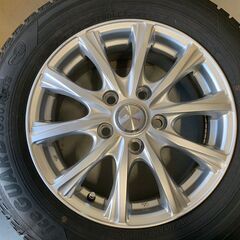 ☆バリ溝・傷なし☆　weds　joker　15インチ　6J　PCD114.3　5穴　ET53　ハブ径60　YOKOHAMA　アイスガード　195/65R15　2018年