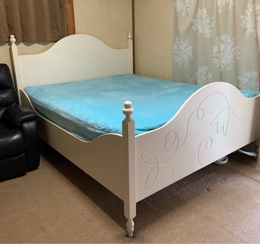 セミダブルベッド 北欧スタイルのZEN ローベッド ※受け渡し予定済