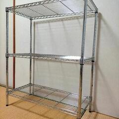 9/20ジモ取引終了】≪zyt1620ジ≫ 大型ステンレスラックワゴン 幅180cm