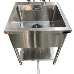 【お買い上げありがとうございました】業務用　マルゼン　ステンレス　１層　シンク流し台 　蛇口付き　店舗　飲食店　Ｗ6００ｘＤ６００ｘＨ８００ｍｍ ☆1槽シンク W600xD600xH800mm マルゼン 厨房機器 シンク 流し台☆