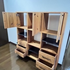 上手製作所　アンティーク仕上げの棚