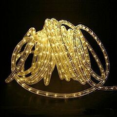 ➁【新品】シャンパンゴールド イルミネーション LED 2芯 50ｍ 1500球 電球色 屋外使用可