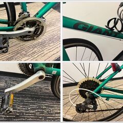 X606-CH4-1788 GIANT ジャイアント エスケープ クロスバイク ダイヤルロック付 グリーン 700×30C