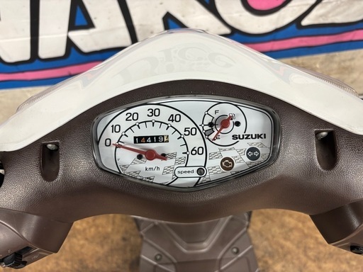 即乗りOK！ スズキ レッツ セル1発 実働車 新品部品多数 原付