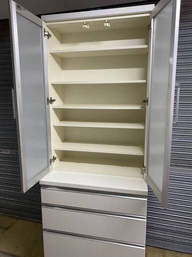 ☆ジモティ割あり☆ NITORI キッチンカウンター ホワイト H95×D50.5