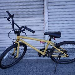 美品☆[KON\'S CYCLE]BRAVE(ブレイブ)24吋 BMXクルーザー アルミ/シングル/マットハニー