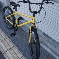 美品☆[KON\'S CYCLE]BRAVE(ブレイブ)24吋 BMXクルーザー アルミ/シングル/マットハニー