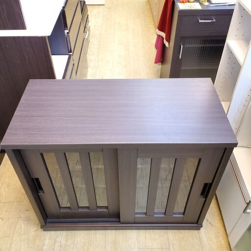 無印良品 キャビネット 幅80×奥40×高83cm ガラス扉 MUJI 良品