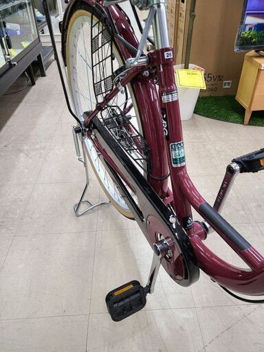 ★店頭にて試乗可★ J7983　ashahi　アサヒサイクル　シティサイクル　カーグリラックス　バーガンディ　26インチ　ダイナモライト　クリーニング、簡易メンテナンス済み【リユースのサカイ柏店】参考価格26,400円　 中古自転車 　流山市 中古自転車 松戸市 中古自転車 我孫子市 中古自転車 船橋市 中古自転車 守谷市 中古自転車 取手市 中古自転車 ☆店頭にて試乗可☆ J7983 ashahi アサヒサイクル シティサイクル