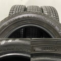 DUNLOP WINTER MAXX WM03 215/60R16 16インチ スタッドレス 4本 20年製 ヴェゼル CX-3 クラウンロイヤル マークX等　(MTK773)クレジットカード QRコード決済可能