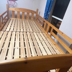 中古良品】木製2段ベット シングルサイズ スノコベット2段 大人用 子供用