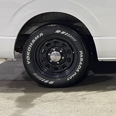 値下げします。ハイエース夏タイヤ4本セット　16インチセット　デイトナホイール・ヨコハマPARADA
