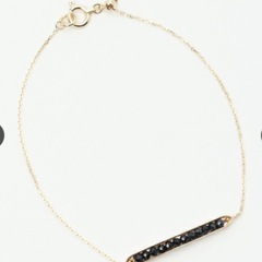 agete ブラックスピネル　ブレスレット agete ブラックスピネル ブレスレット