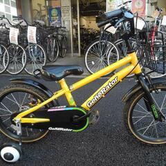 中古子供自転車3349 18インチ ギヤなし 身長106㎝前後 ＊片足