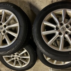 スタッドレス！トヨタ純正 17インチアルミホイール 215/60R17 4本