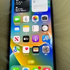 iphone X ブラック　64GB SIM フリー　バッテリー100%「美品」